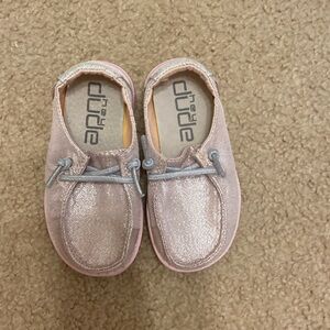 Pink toddler Hey dude shoes